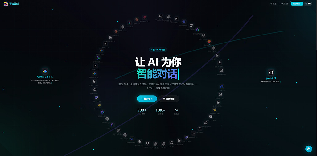 菁选灵创横版视觉系统展示